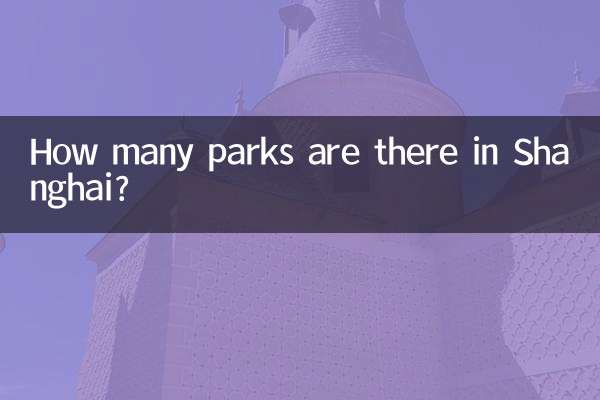 상하이에는 공원이 몇 개 있나요?