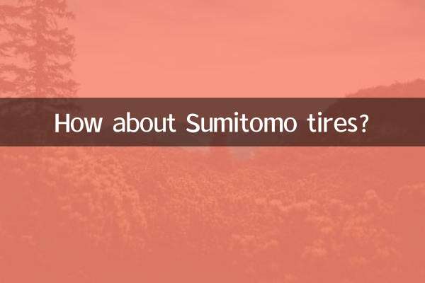 ¿Qué tal los neumáticos Sumitomo?