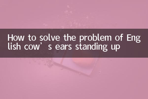 كيفية حل مشكلة وقوف آذان البقرة الانجليزية