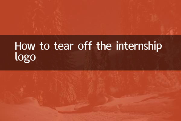 インターンシップのロゴを剥がす方法