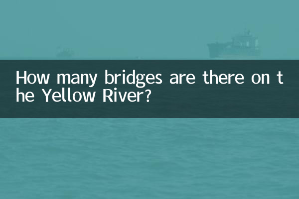 دریائے پیلے رنگ پر کتنے پل ہیں؟