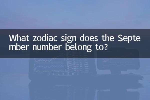 What zodiac sign does the September number belong to?