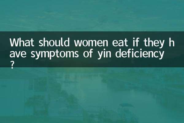 What should women eat if they have symptoms of yin deficiency?