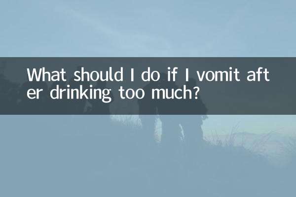 Cosa devo fare se vomito dopo aver bevuto troppo?