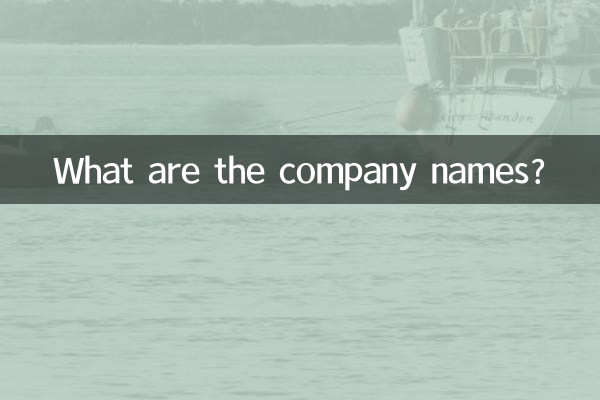 نام شرکت ها چیست؟