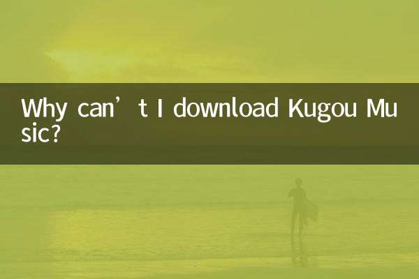 酷狗音樂怎麼下載不了