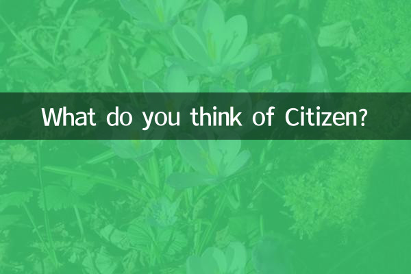 What do you think of Citizen?