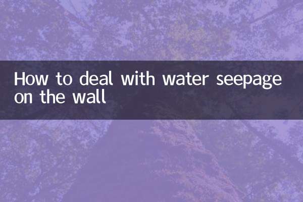 دیوار پر پانی کے سیپج سے نمٹنے کا طریقہ