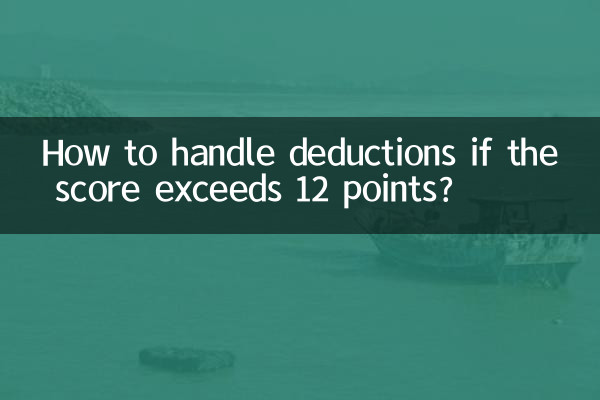 اگر اسکور 12 پوائنٹس سے زیادہ ہے تو کٹوتیوں کو کیسے سنبھالیں؟