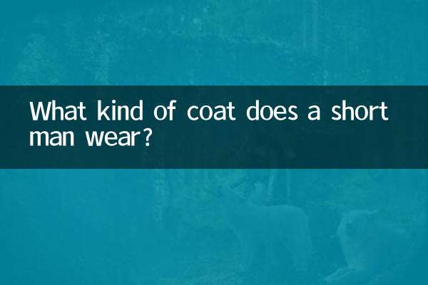 Que tipo de casaco um homem baixo usa?