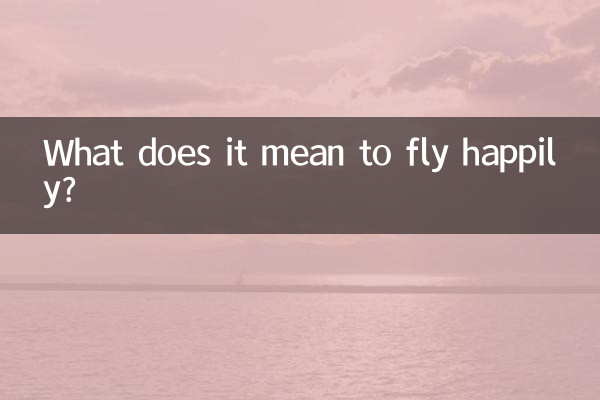 Was bedeutet es, glücklich zu fliegen?