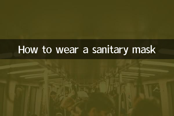 How to wear a sanitary mask