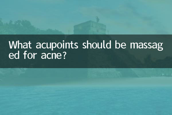 Quels points d'acupuncture faut-il masser pour l'acné ?