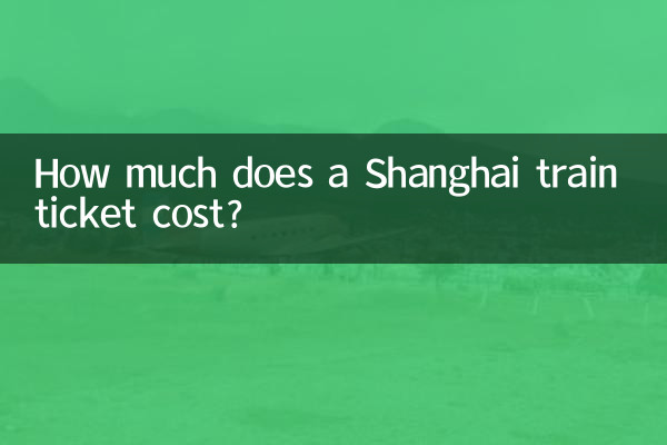 How much does a Shanghai train ticket cost?