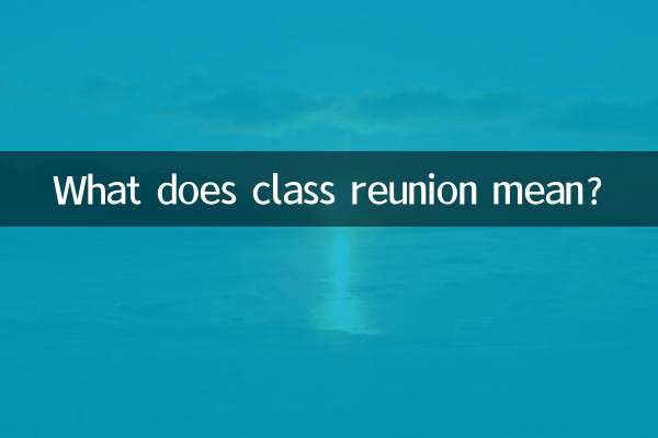 শ্রেণী পুনর্মিলন মানে কি?