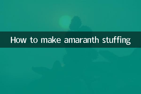 Wie man Amaranth-Füllung macht