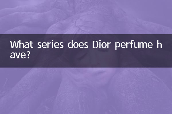 Quelle série existe le parfum Dior ?