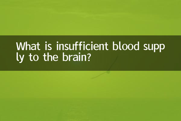 Was ist eine unzureichende Blutversorgung des Gehirns?