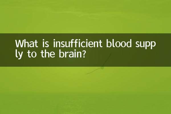 Was ist eine unzureichende Blutversorgung des Gehirns?