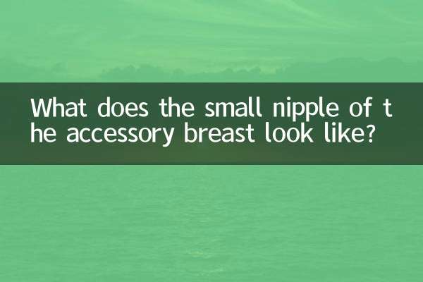 Wie sieht die kleine Brustwarze der Nebenbrust aus?
