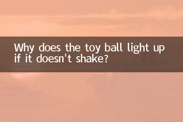 Why does the toy ball light up if it doesn't shake?