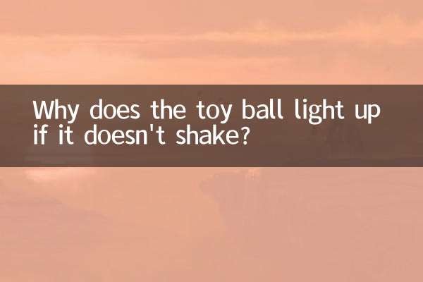 Why does the toy ball light up if it doesn't shake?