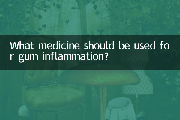 What medicine should be used for gum inflammation?
