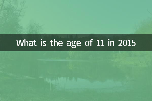 2015 সালে 11 বছর বয়স কত?