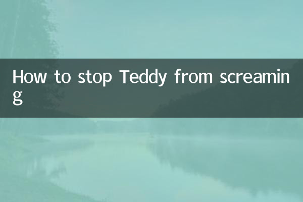 Cómo evitar que Teddy grite