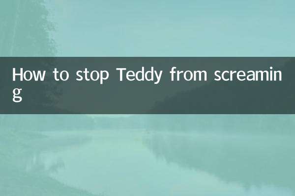 Wie man Teddy davon abhält, zu schreien