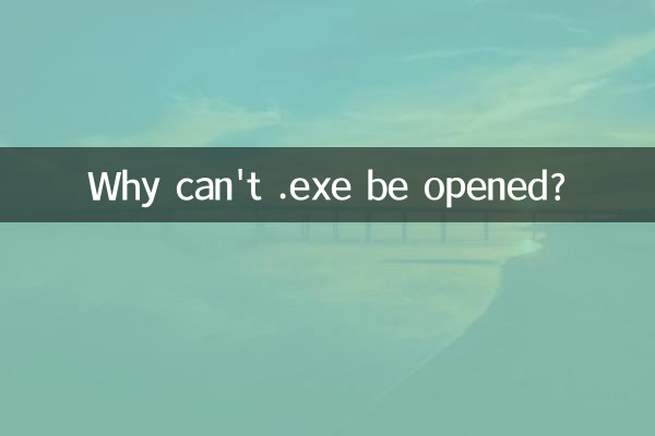 Why can't .exe be opened?