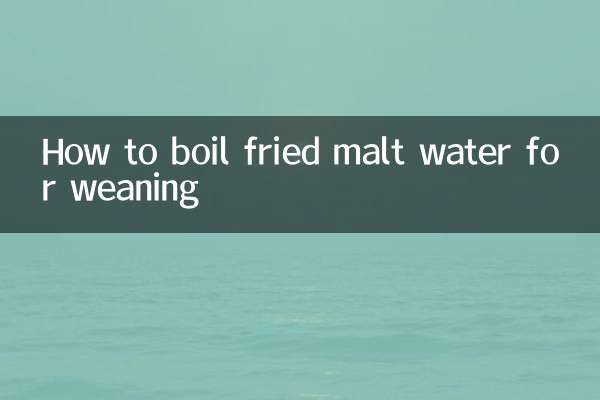 Come bollire l'acqua maltata fritta per lo svezzamento