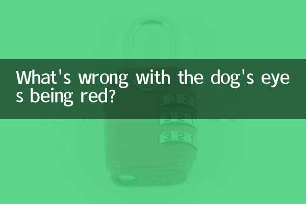Qu'est-ce qui ne va pas avec les yeux du chien qui sont rouges ?