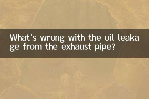 What's wrong with the oil leakage from the exhaust pipe?