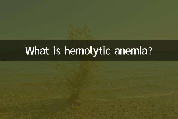 What is hemolytic anemia?