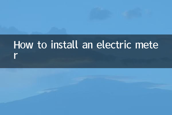 Come installare un contatore elettrico