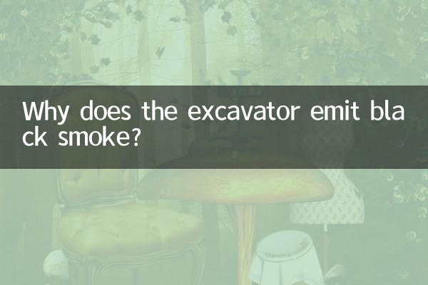 Почему экскаватор дымит черным дымом?