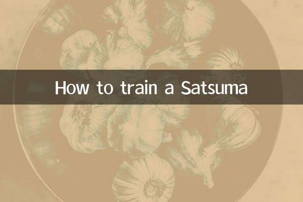 Wie man einen Satsuma trainiert