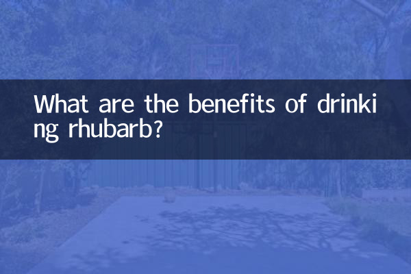 Quali sono i benefici di bere rabarbaro?