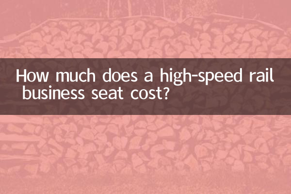 ما هي تكلفة مقعد رجال الأعمال بالسكك الحديدية عالية السرعة؟