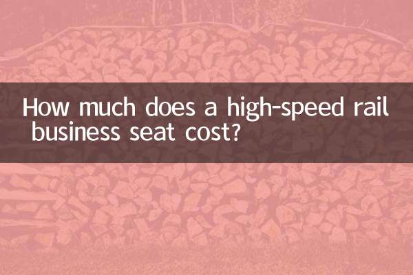 How much does a high-speed rail business seat cost?