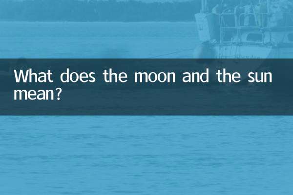 Que signifient la lune et le soleil ?