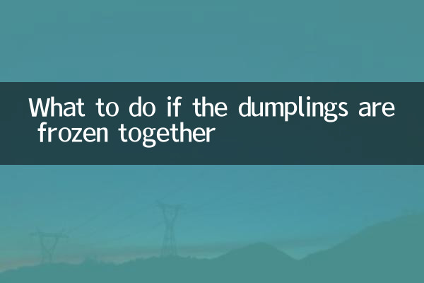 Que faire si les boulettes sont congelées ensemble