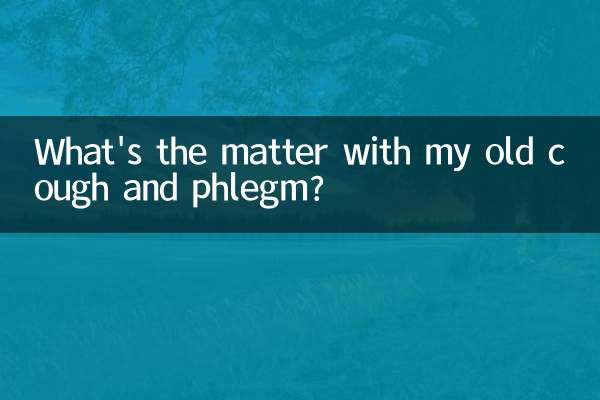 Qual é o problema com minha velha tosse e catarro?