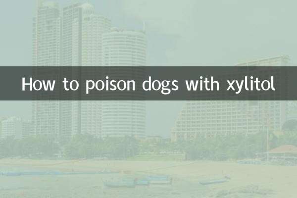 Comment empoisonner les chiens avec du xylitol
