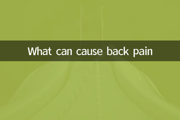 ¿Qué puede causar dolor de espalda?