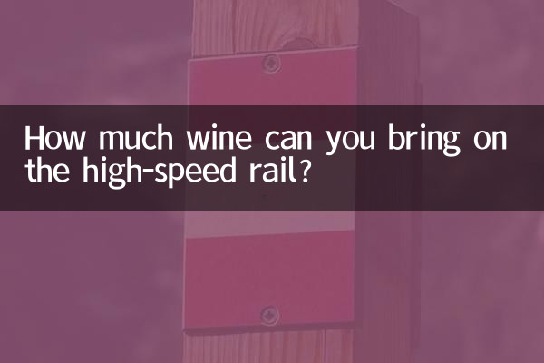 高铁能带多少酒