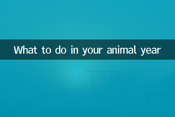 আপনার পশু বছরে কি করবেন