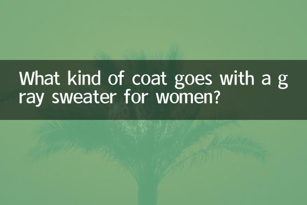 ¿Qué tipo de abrigo combina con un jersey gris de mujer?