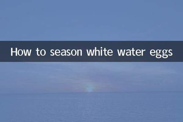 Come condire le uova d'acqua bianca